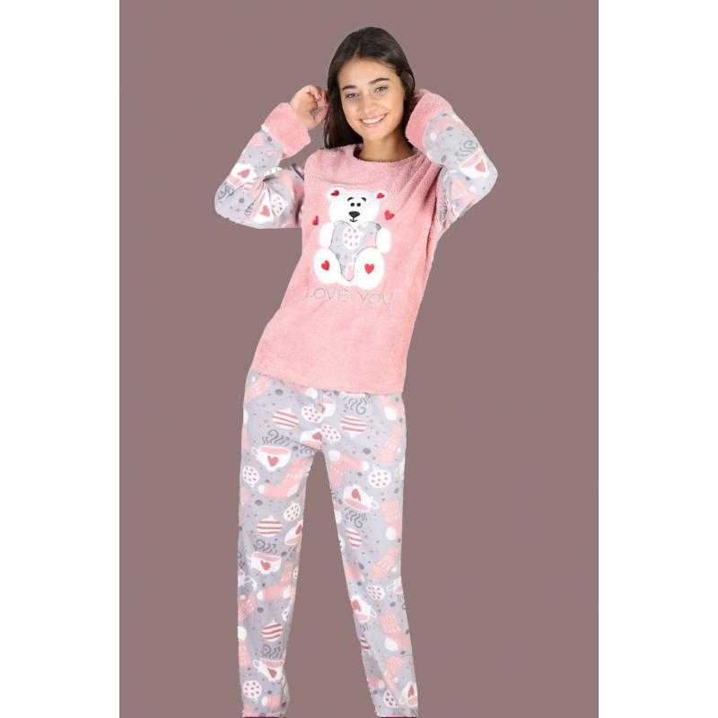 Pijama Cocolino Polar de dama Ursulet